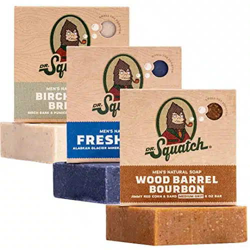  Dr. Squatch Men's Cologne Fireside Bourbon - Natural Cologne  made with sustainably-sourced ingredients - Manly fragrance of cedarwood,  clove, and patchouli - Inspired by Wood Barrel Bourbon Bar Soap 