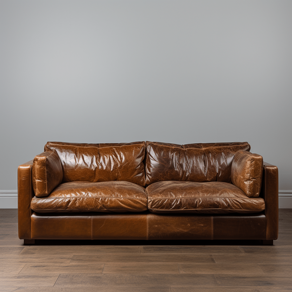 Leather Sleeper Sofa 